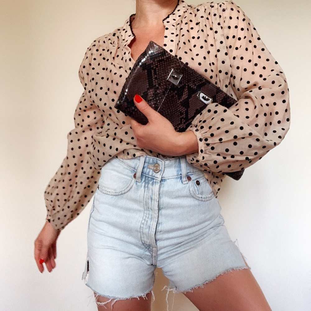 Vbh Genuine Python Pm Clutch - image 1